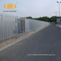 galvanised black powder coated steel palisade fences